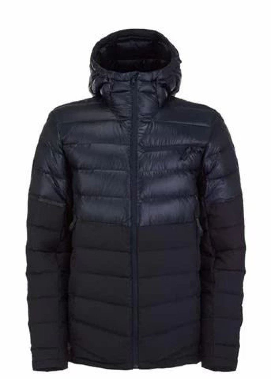 Men * | Spyder Men'S Timeless Hoodie Down Jacket Black