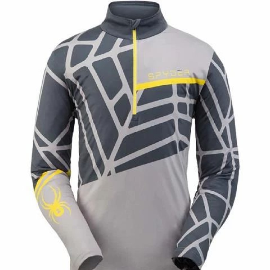 Men * | Spyder Spyder Vital Zip T Neck Men'S Alloy