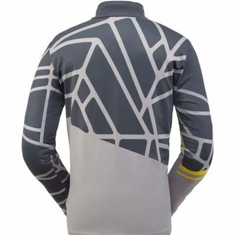 Men * | Spyder Spyder Vital Zip T Neck Men'S Alloy