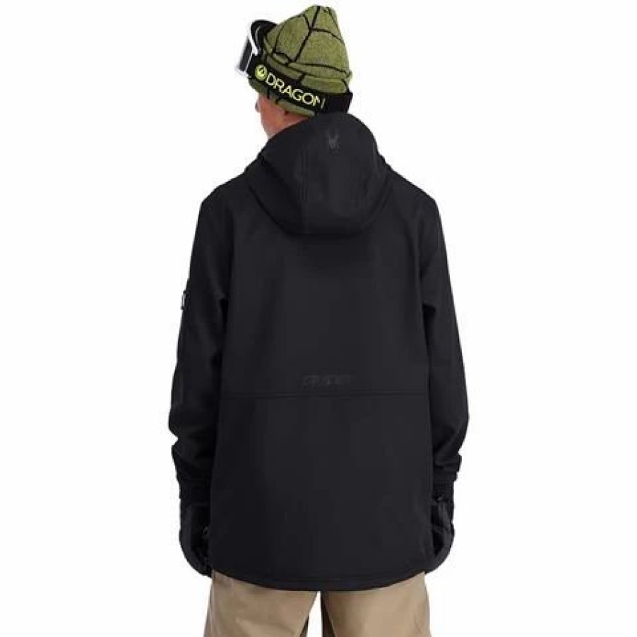 Men * | Spyder Tech Fleece Hoodie Men'S Black