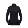 Soft Goods * | Spyder Posh Zip T-Neck Black