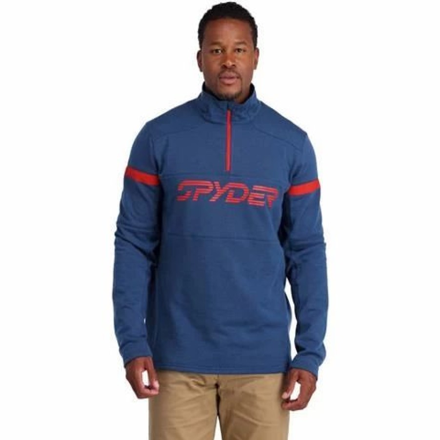 Men * | Spyder Men'S Speed Half Zip Fleece Jacket