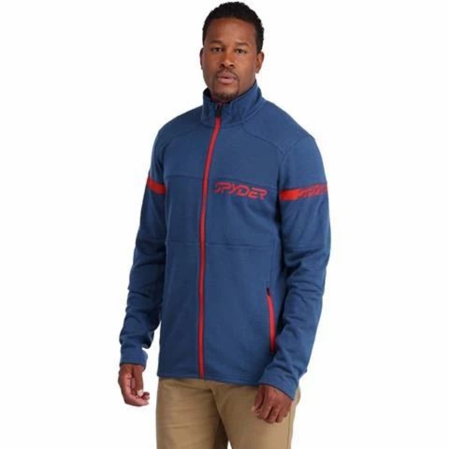 Men * | Spyder Men'S Speed Full Zip Fleece Jacket