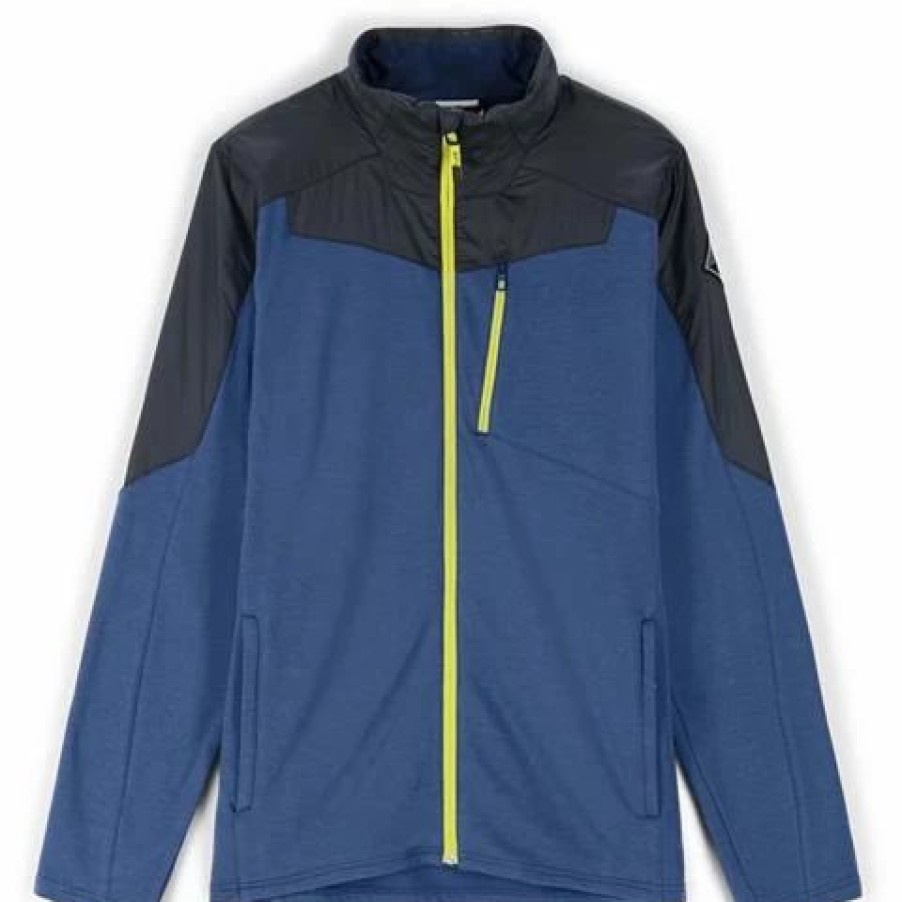 Men * | Spyder Men'S Leader Graphene Jacket 2023 Model Abyss Citron