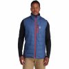 Men * | Spyder Men'S Glissade Hybrid Insulator Vest Abyss Volcano