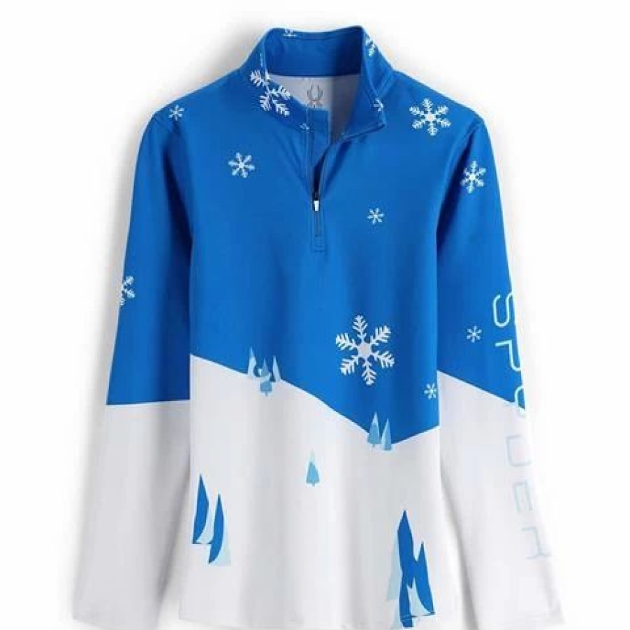 Women * | Spyder Apres Ski Zip T-Neck Women'S Collegiate