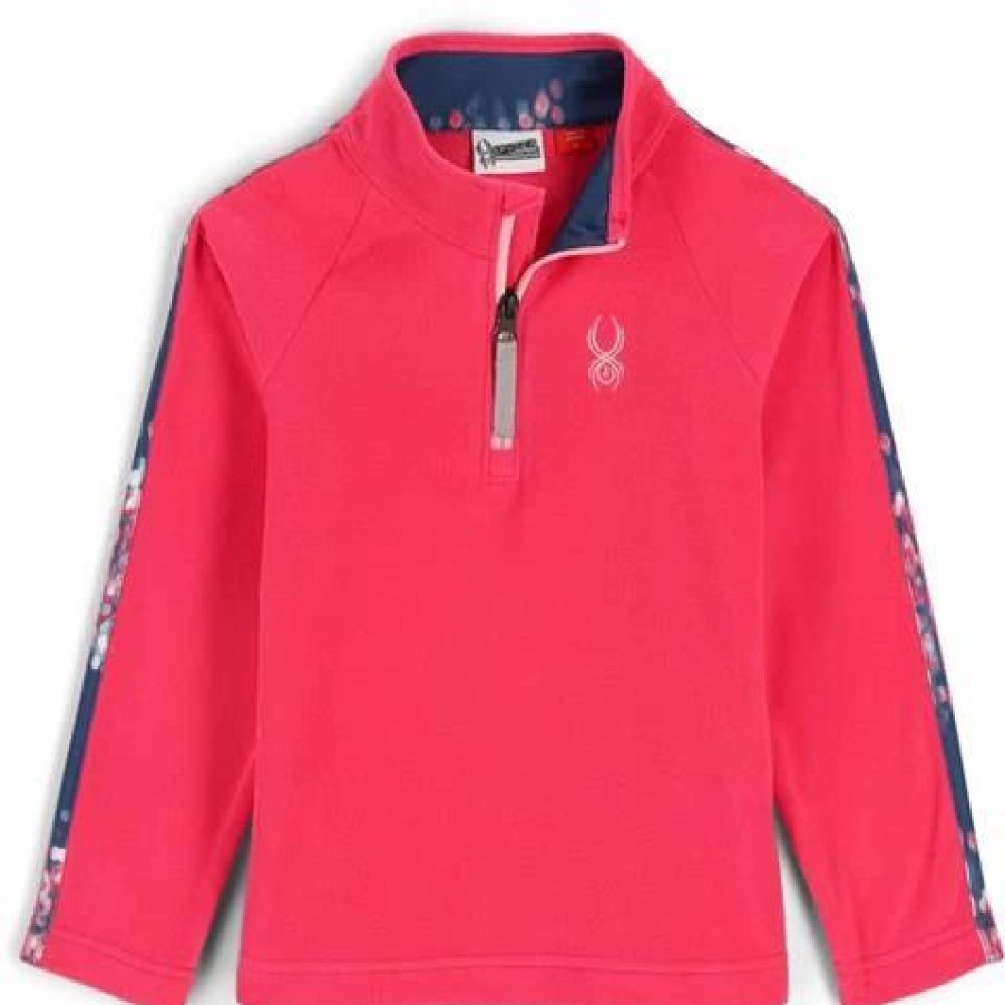 Kids * | Spyder Speed Fleece Zip T-Neck Toddler