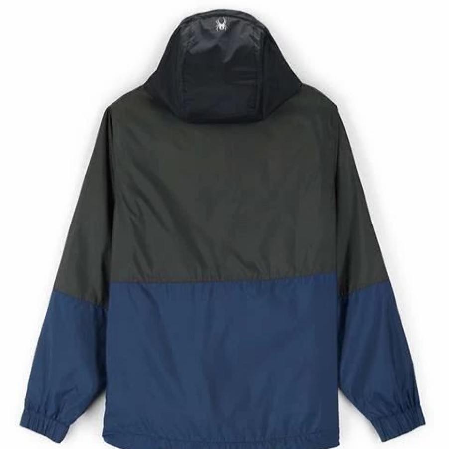 Men * | Spyder Men'S Belford Windbreaker Anorak Jacket