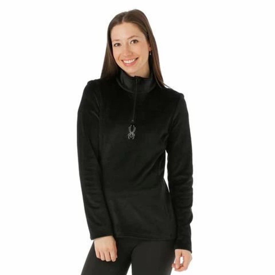 Women * | Spyder Shimmer Bug Zip T-Neck Women'S 2023 Model