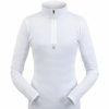 Women * | Spyder Tempting Zip T-Neck Women'S White