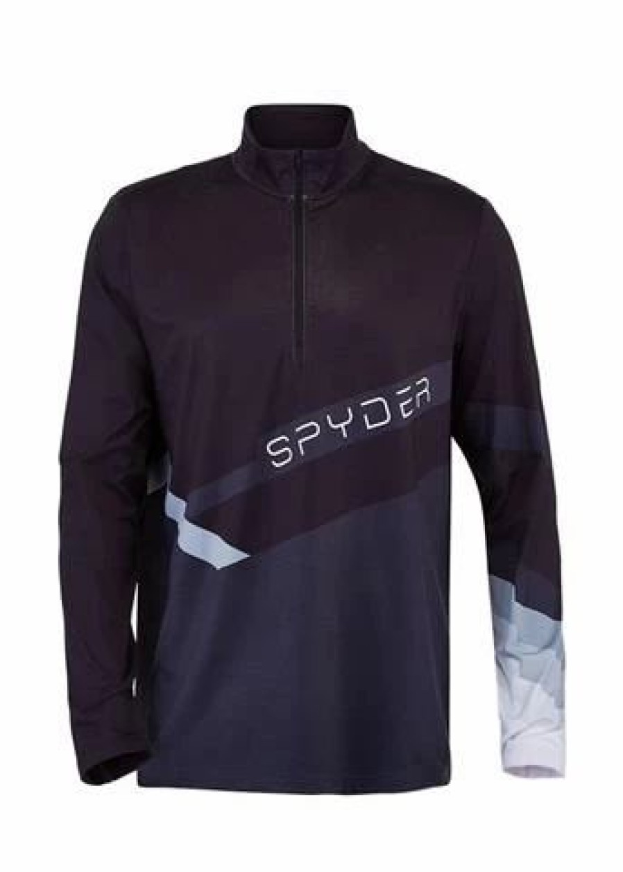 Men * | Spyder Men'S Mandate Zip T-Neck