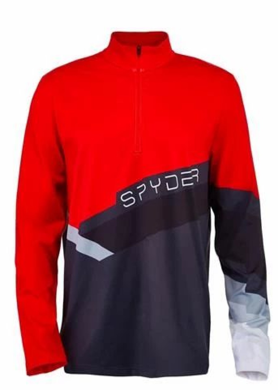 Men * | Spyder Men'S Mandate Zip T-Neck