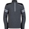 Men * | Spyder Wengen Half Zip Fleece Jacket Men'S Ebony