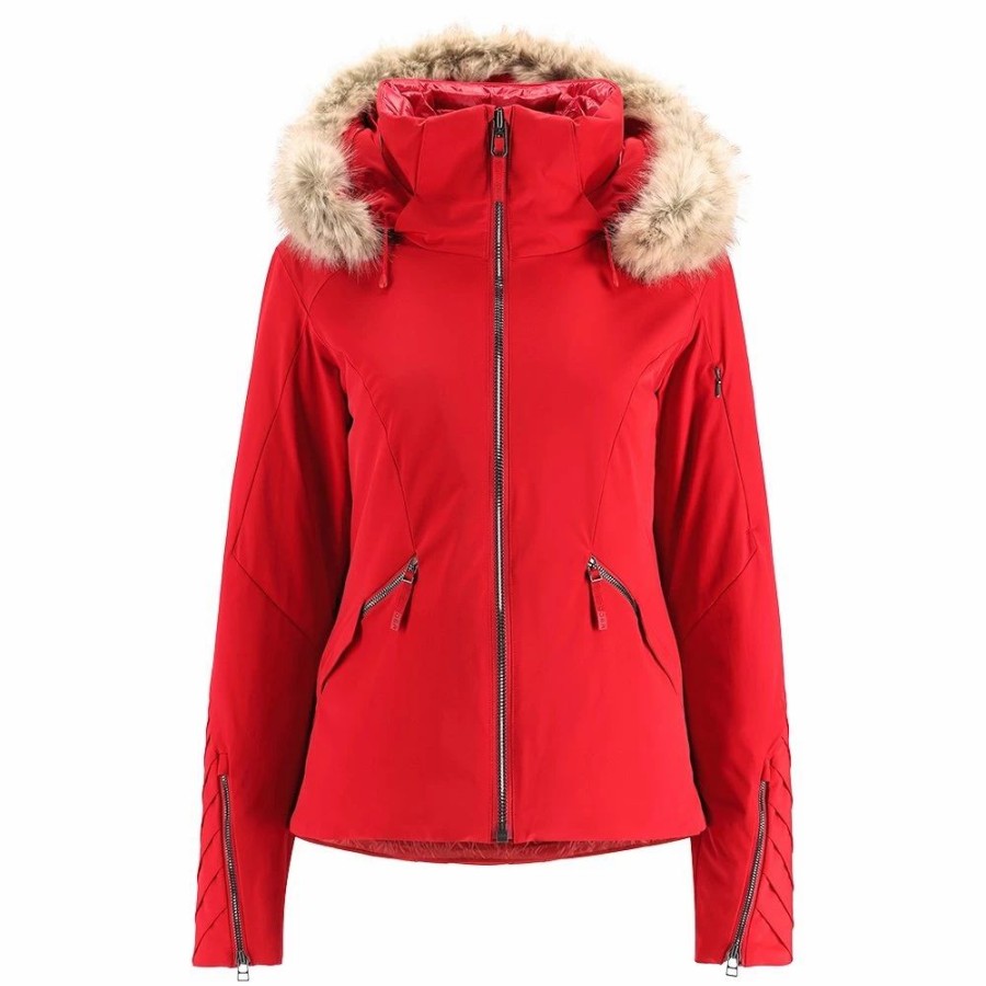 Women * | Spyder Pinnacle Gore-Tex Infinium Insulated Ski Jacket With Faux Fur (Women'S)