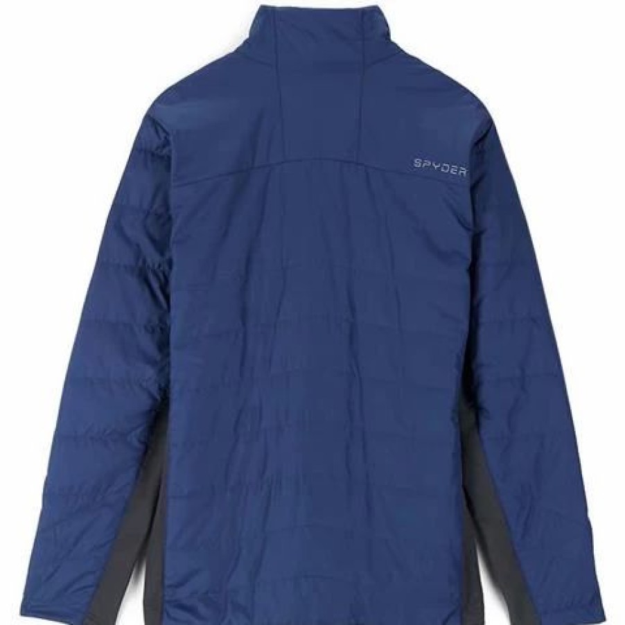 Men * | Spyder Glissade Hybrid Insulator Jacket Men'S Abyss Volcano