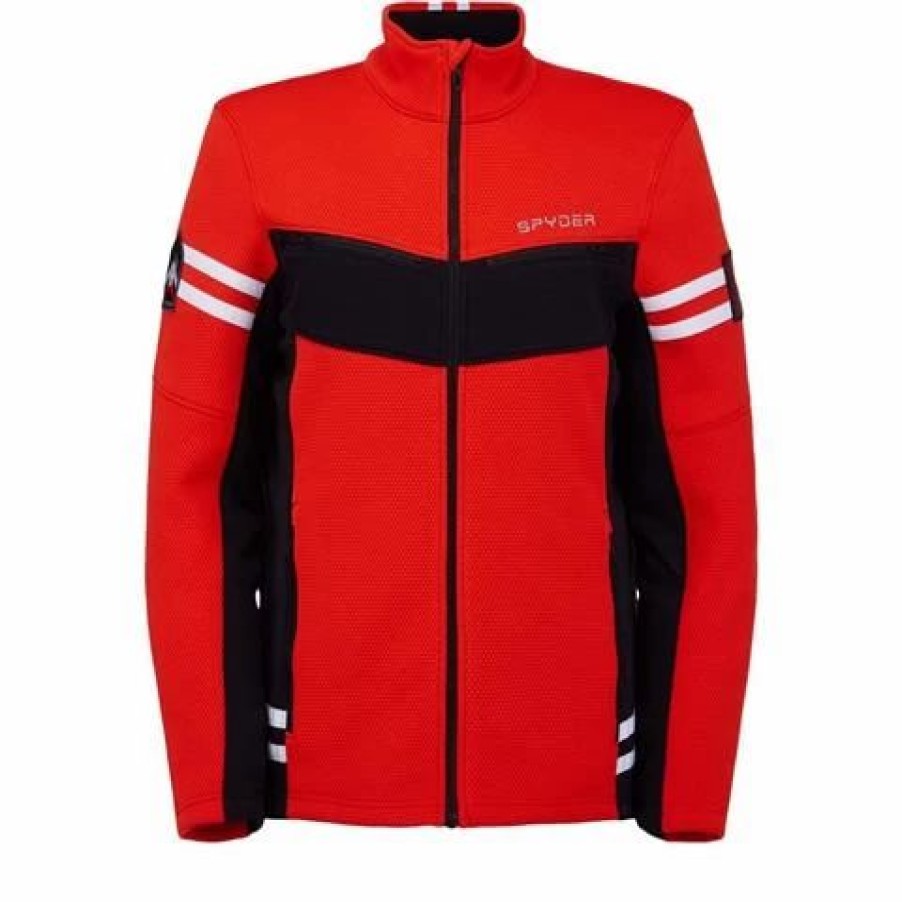 Men * | Spyder Men'S Wengen Encore Full Zip Fleece Jacket