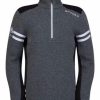 Men * | Spyder Men'S Wengen Half Zip Fleece Jacket Ebony