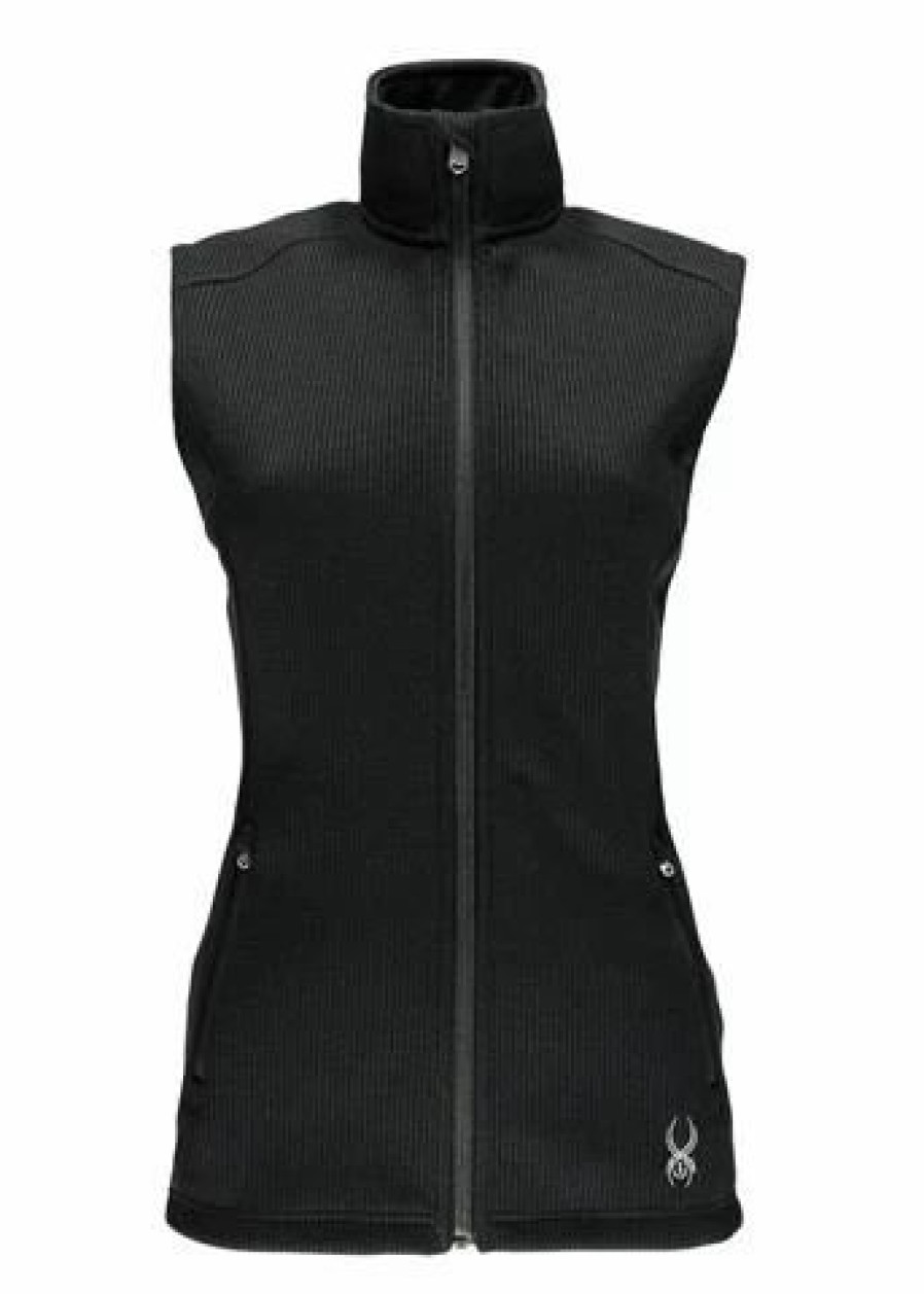 Men * | Spyder W15 Women'S Melody Full Zip Mid Weight Core Sweater Vest