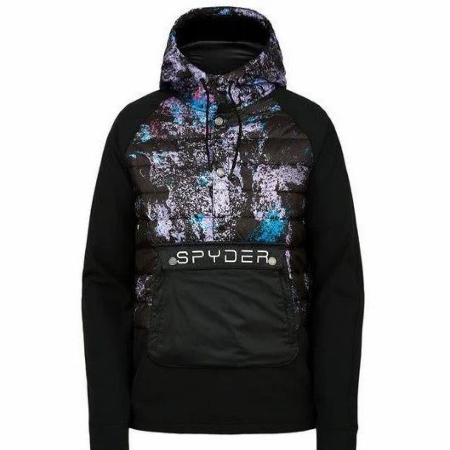 Soft Goods * | Spyder W Glissade Hybrid Anorak Black