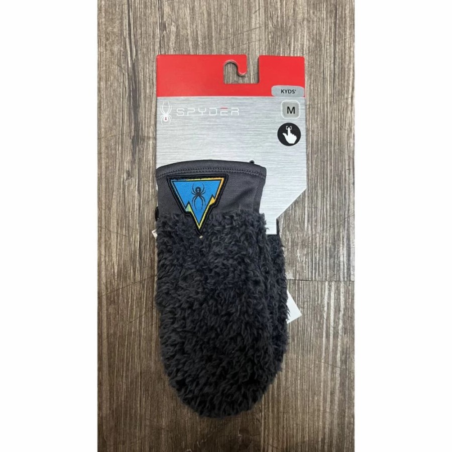 Soft Goods * | Spyder Mini Sherpa Mitten Ebony