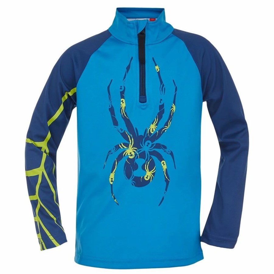 Kids * | Spyder Bug Zip Turtleneck Mid-Layer Top (Little Boys')