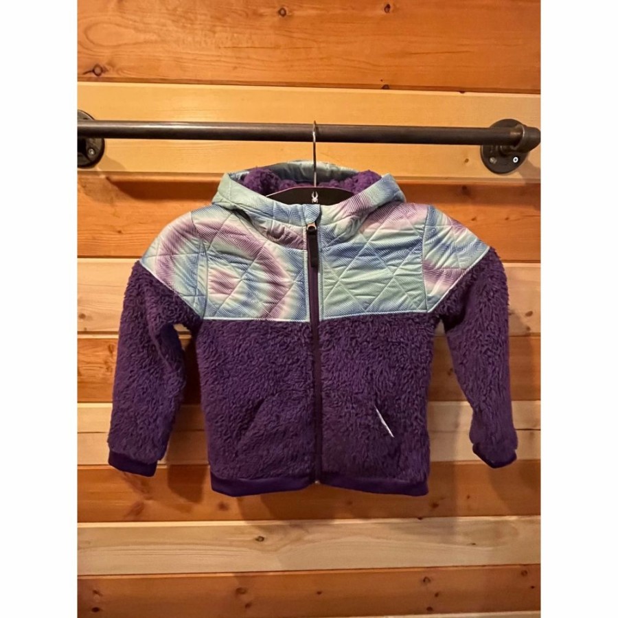 Soft Goods * | Spyder Toddler Girl'S Bitsy Park Hoodie Jacket Majesty