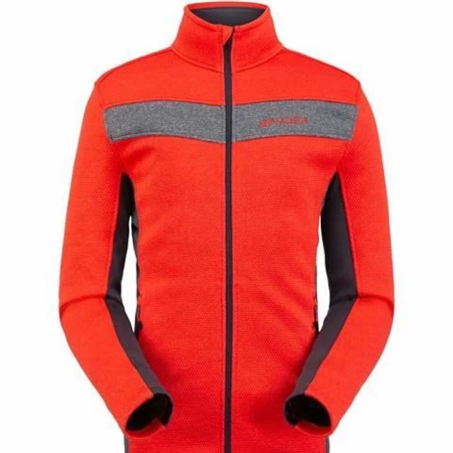 Men * | Spyder Men'S Encore Full Zip Fleece Jacket