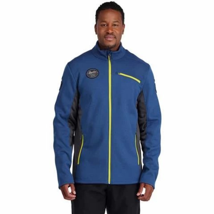 Men * | Spyder Bandit Wengen Full Zip Jacket Men'S